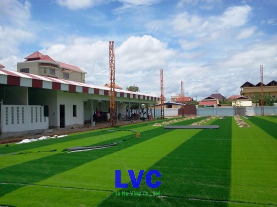 Sân thể thao, Công ty LeHa Vina, Cỏ nhân tạo nhập khẩu, Cỏ nhân tạo, Thi công cỏ nhân tạo