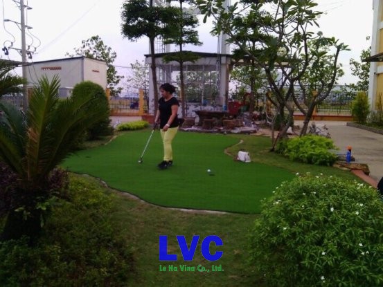 Làm sân golf, Sân golf, Công ty LeHa Vina, Sân golf nhân tạo, Thi công cỏ nhân tạo sân golf