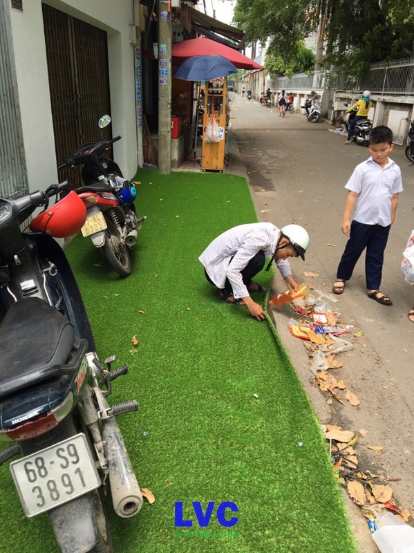 Trường mầm non Hằng Nga, Thi công cỏ nhân tạo, Công ty Lê Hà Vina, Cỏ tự nhiên, Cỏ nhân tạo ở Trường Mầm Non