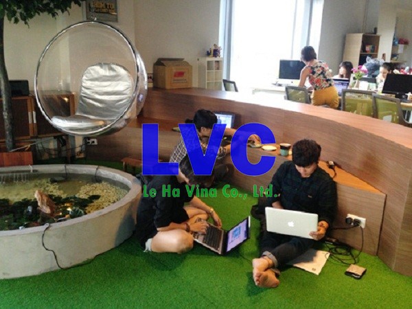 thảm cỏ lót sàn, Đầu tư thảm cỏ lót sàn, Thảm lót gạch, Công ty Lê Hà Vina