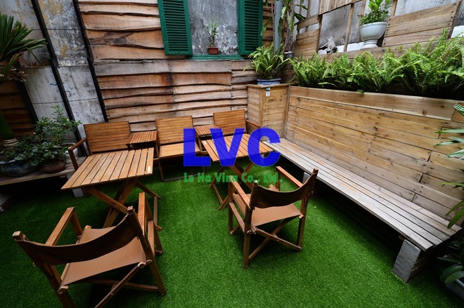 Cỏ nhân tạo quán cafe, Cỏ nhân tạo, Sử dụng cỏ nhân tạo quán cafe, Chăm sóc cỏ nhân tạo, Công ty Lê Hà Vina