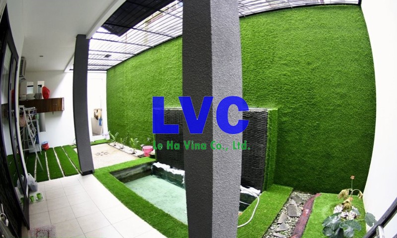 Thi công ốp tường, Công ty Lê Hà Vina, Cỏ nhân tạo, Cỏ nhân tạo để ốp tường, Cỏ tự nhiên