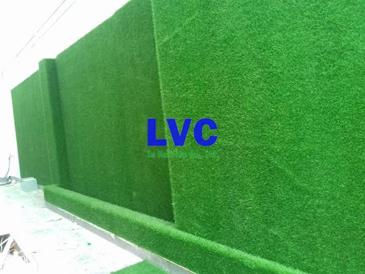 Thi công vách cỏ nhân tạo, Cỏ nhân tạo, Công ty Lê Hà Vina, Vách cỏ nhân tạo, Cung cấp cỏ nhân tạo