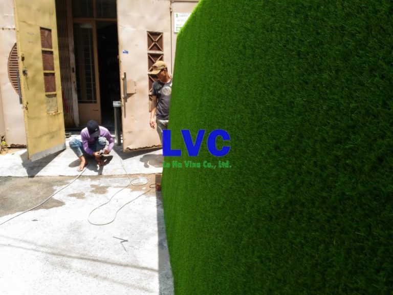 Thi công vách cỏ nhân tạo, Cỏ nhân tạo, Công ty Lê Hà Vina, Vách cỏ nhân tạo, Cung cấp cỏ nhân tạo