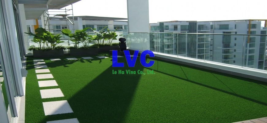 Thảm cỏ nhân tạo ban công, Công ty Lê Hà Vina, Cỏ nhân tạo, Cỏ nhân tạo để trang trí, Cỏ nhân tạo ban công