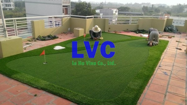 Thảm cỏ sân golf, Sân golf cỏ nhân tạo, Quy trình làm sân golf cỏ nhân tạo, Thảm cỏ nhân tạo, Thi công cỏ nhân tạo cho sân golf