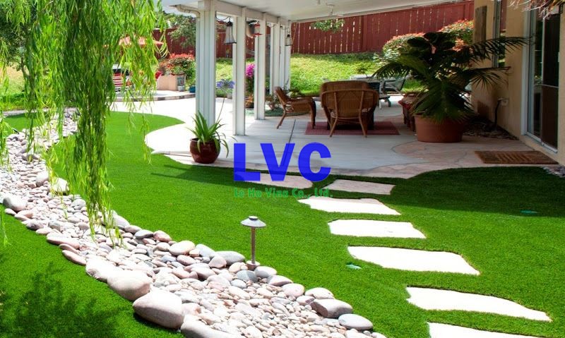Cỏ nhân tạo sân vườn LH25AT, Cỏ nhân tạo sân vườn, Cỏ nhân tạo, Lê Hà Vina, Cung cấp cỏ nhân tạo