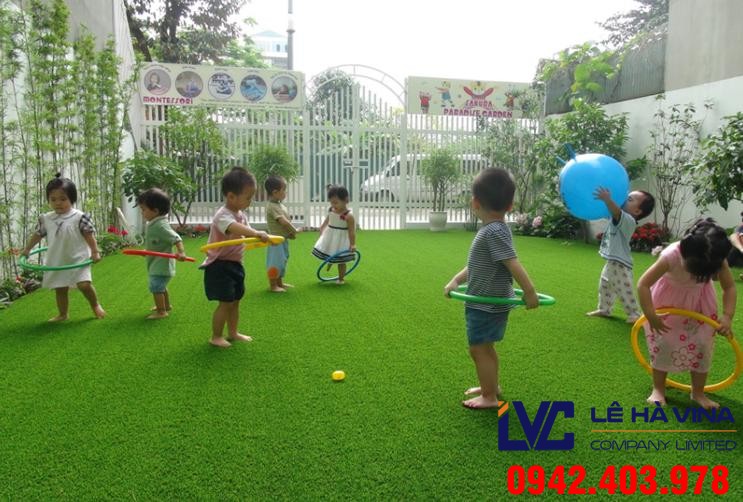 Cỏ nhân tạo sân vườn, Thi công cỏ nhân tạo sân vườn, Lê Hà Vina, Cỏ nhân tạo, Cỏ nhân tạo trang trí