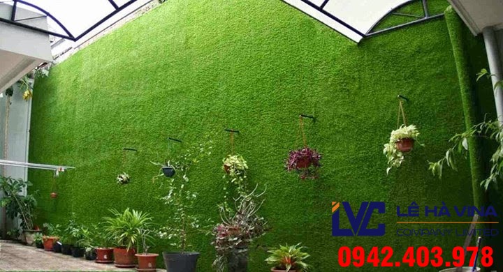 Cỏ giả trang trí tường, Cỏ nhựa trang trí, Cỏ nhựa, Lê Hà Vina, Cỏ giả trang trí