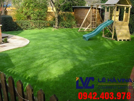 Cỏ trang trí sân vườn, Cỏ nhân tạo, Cỏ nhân tạo LH71AT, Công ty Lê Hà Vina, Cỏ trang trí nhân tạo