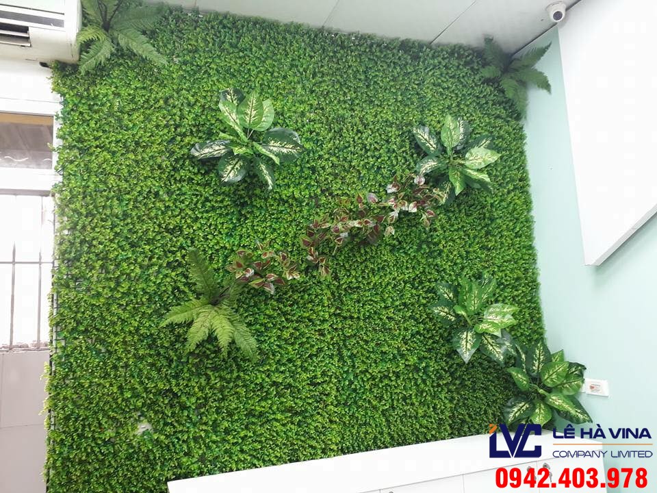 Cỏ trang trí tường, Cỏ nhân tạo để trang trí nhà, Cỏ nhân tạo, Công ty Lê Hà Vina