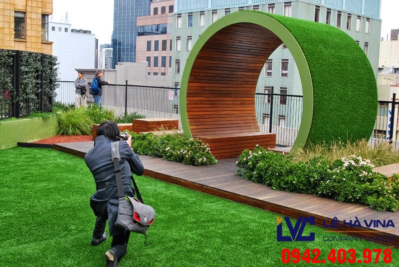 Thảm cỏ trang trí nhân tạo, Cỏ nhân tạo, Thảm cỏ nhân tạo, Cỏ nhân tạo trang trí, Lê Hà Vina